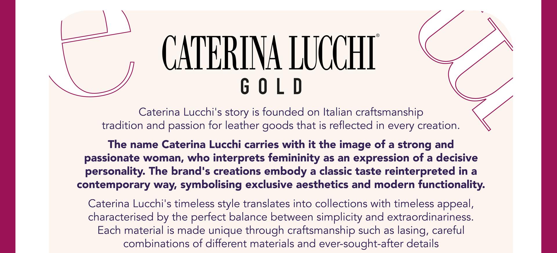 CATERINA LUCCHI: find out more!